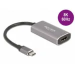 DeLock Μετατροπέας USB-C male σε HDMI female Γκρι (62632)