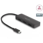 DeLock Μετατροπέας USB-C male σε HDMI 3x female 1τμχ 88040