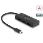 DeLock Μετατροπέας DisplayPort / USB-C male σε DisplayPort female 1τμχ (88041)