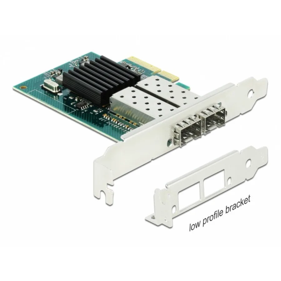 20250925164153_delock_pci_express_x4_card_2_x_sfp_gigabit_lan_i82576_90480.jpeg Delock Pci Express X4 Card 2 X Sfp Gigabit Lan I82576 90480 - Image 1