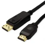 Value Cable HDMI male - HDMI male 7.5m Μαύρο