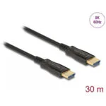 DeLock Active Optical HDMI 2.0 Premium High Speed 4K 60Hz HDR Cable HDMI male - HDMI male 30m Μαύρο