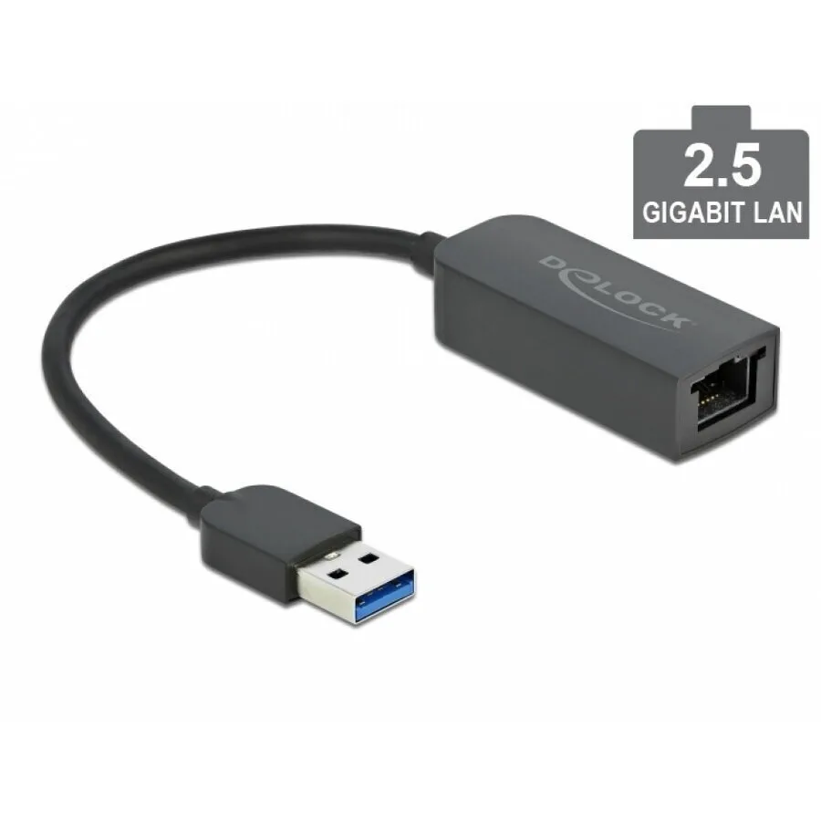 DeLock 66646 Αντάπτορας Δικτύου USB με Ενσύρματη Σύνδεση Ethernet - Image 1