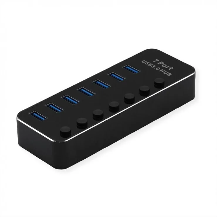 Roline Hub 7 Θυρών USB 3.2 με σύνδεση USB-A 14.02.5057-5 - Image 1