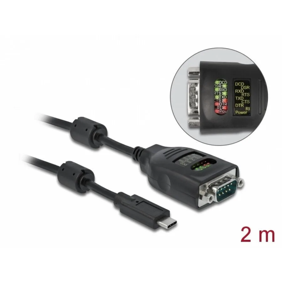 20250926112422_delock_usb_type_c_to_serial_rs_232_db9_ftdi_cable_led_2m_delock_90414.jpeg Delock Usb Type C To Serial Rs-232 Db9 Ftdi Cable Led 2m Delock 90414 - Image 1