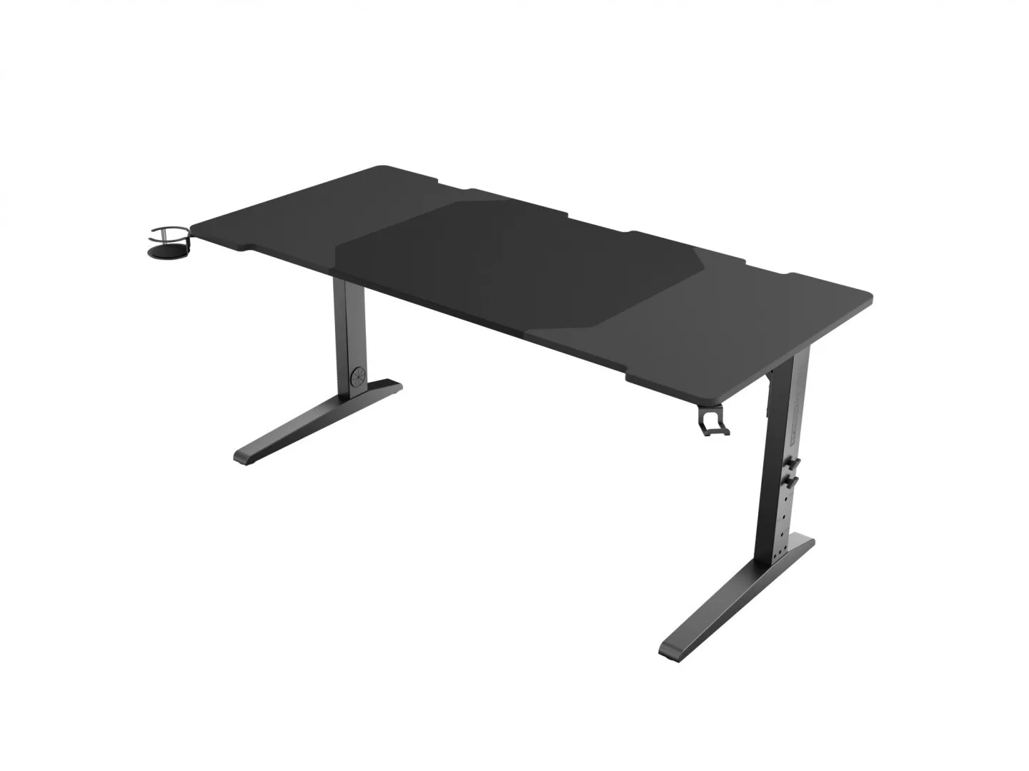 Γραφείο Gaming Holm Ξύλινο Μαύρο με LED 160x70x75εκ. NDS-2250 - Image 1