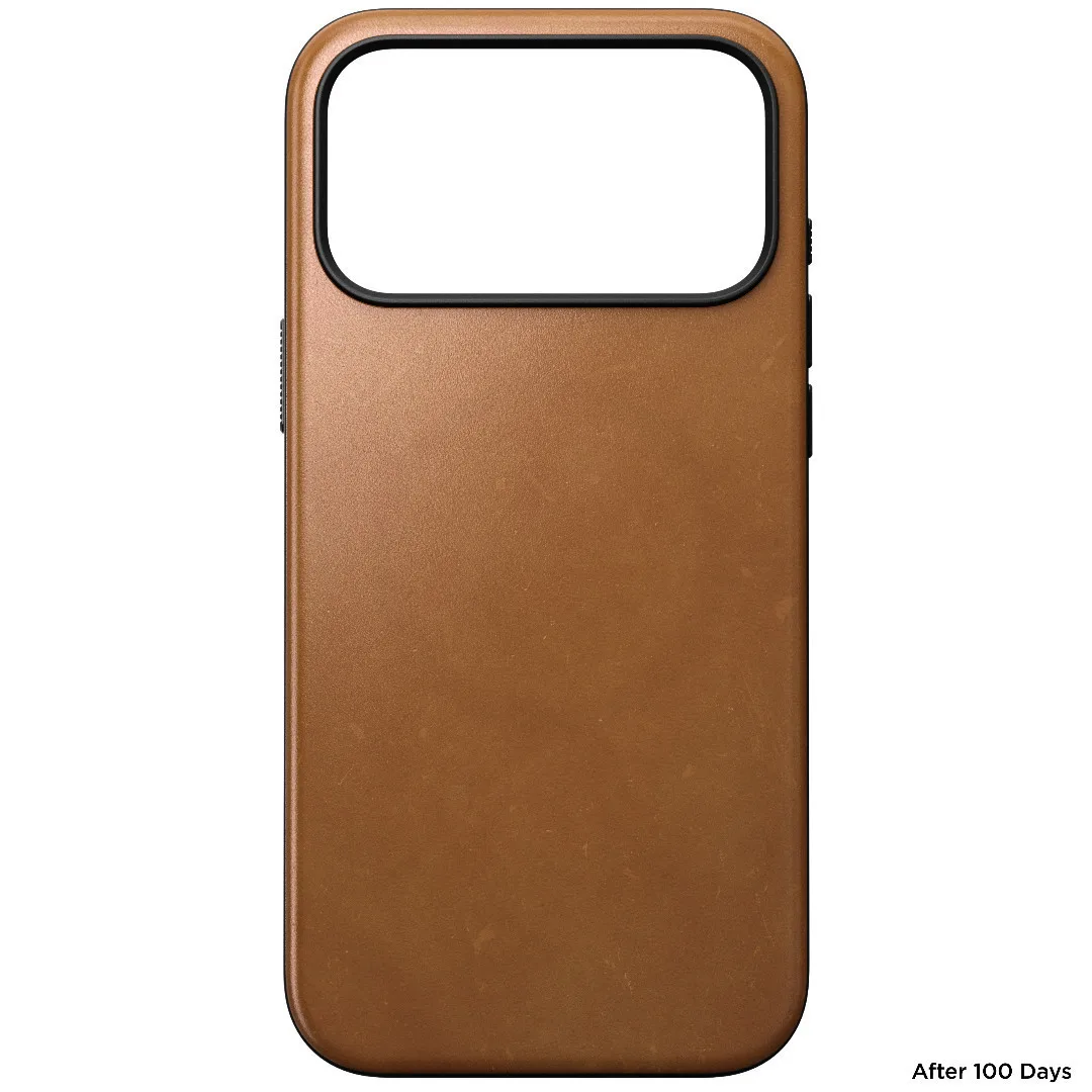 Nomad Modern Back Cover Δερμάτινο 0.85mm Καφέ (iPhone 17 Pro Max) - Image 1