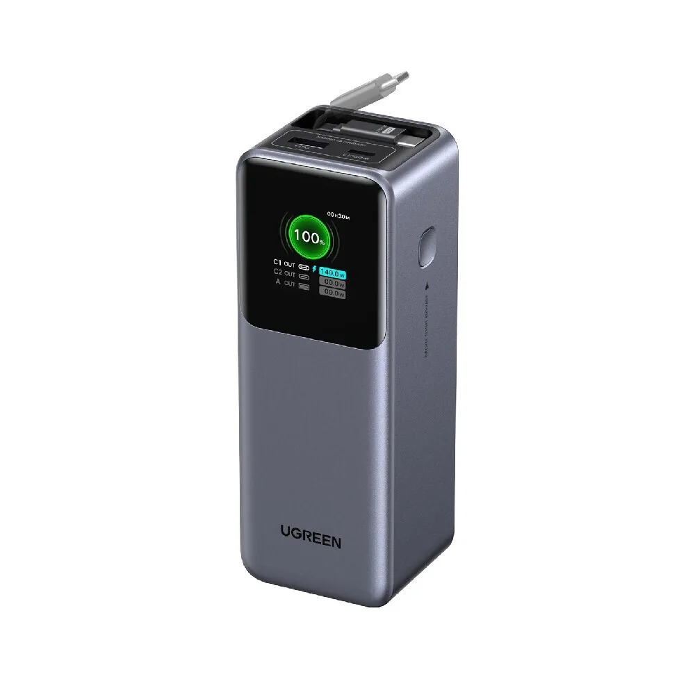 Ugreen PB726 Power Bank 20000mAh 165W με Θύρα USB-A και Θύρα USB-C Power Delivery Γκρι - Image 1