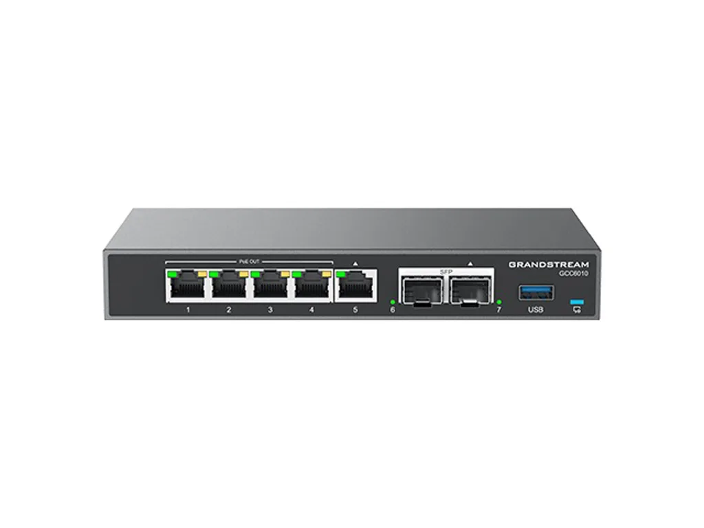 Grandstream Gcc6010w Uc+networking Convergence Device (wireless Vpn Router, Ngfw, Switch And&& Ip Pbx) With 5x Gigabit Ethernet Ports (GCC6010) - Image 1