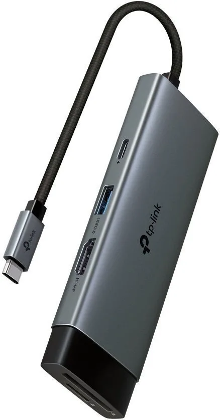 TP-LINK UH7021C USB-C Docking Station με HDMI 4K PD Μαύρο - Image 1