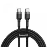 Type C Cable Baseus Pd Pd2.0 60w 20v 3a Qc3.0 2m Black + Gray