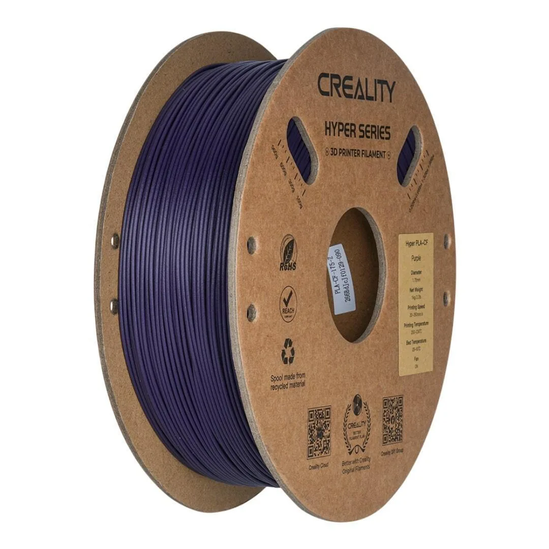 20251001155710_creality3d_hyper_pla_cf_pla_cf_3d_printer_filament_1_75mm_mov_1kg_3301060018.jpeg Creality3D Hyper Pla-cf PLA-CF 3D Printer Filament 1.75mm Μωβ 1kg 3301060018 1τμχ (Spool) - Image 1