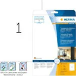Herma 25 Αυτοκόλλητες Ετικέτες Α4 Ορθογώνιες 8020 210x297mm