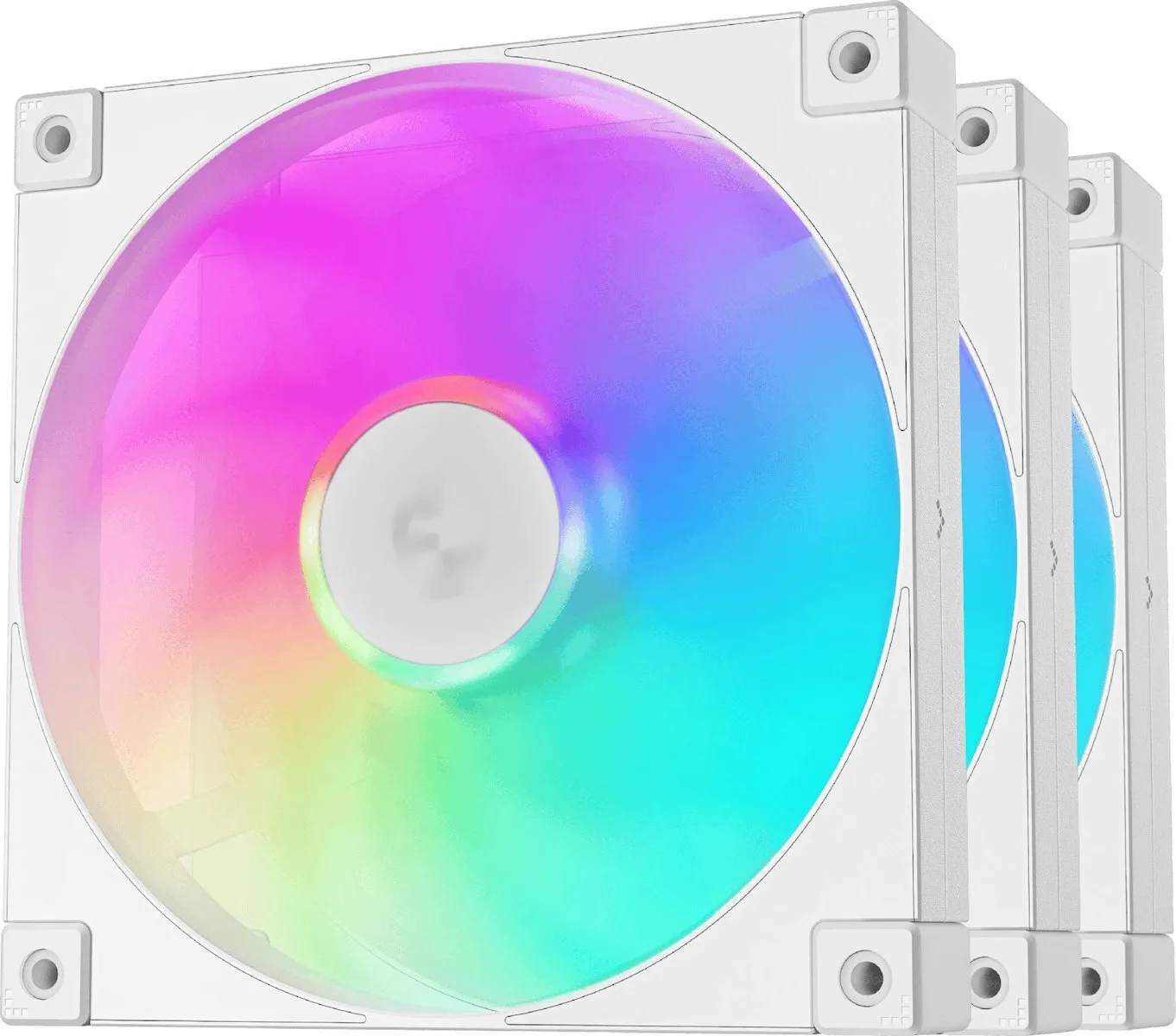 20251002161722_deepcool_fd14_case_fan_140mm_me_argb_fotismo_kai_syndesi_3_pin_4_pin_pwm_3tmch_leyko.jpeg Deepcool Fd14 Case Fan 140mm (1650rpm / 82.53cfm) με ARGB Φωτισμό και Σύνδεση 3-Pin / 4-Pin PWM 3τμχ Λευκό - Image 1