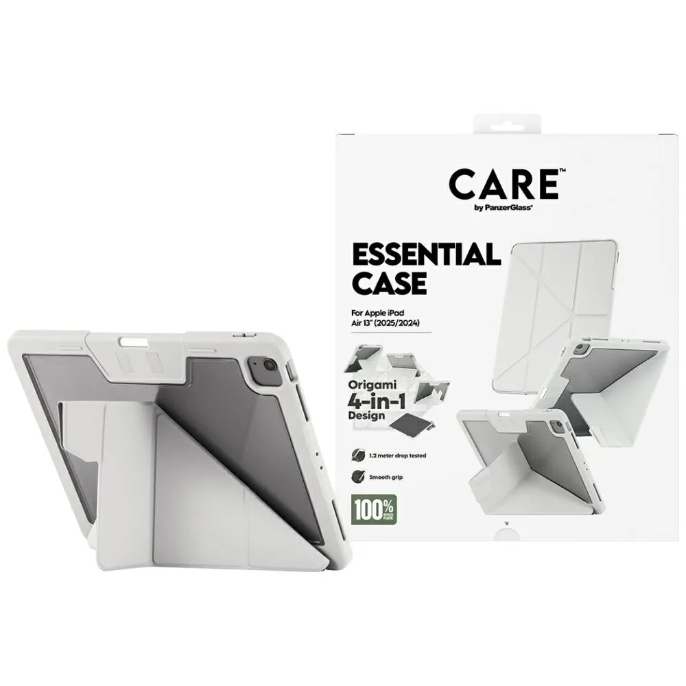 Care By Panzerglass Y Fold Case Ipad Air 13" 2024/2025 Light Gray - Image 1