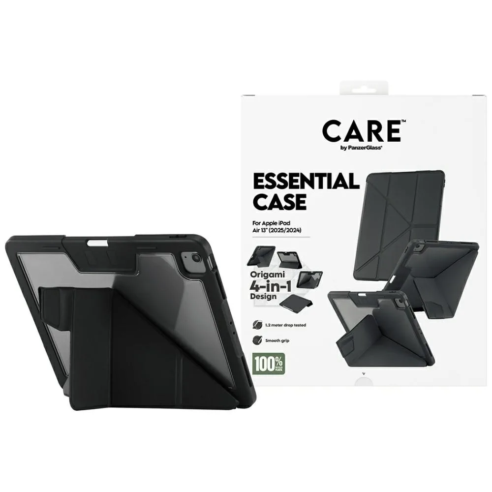 Care By Panzerglass Y Fold Case Ipad Air 13" 2024/2025 Black - Image 1