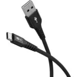 Goobay Braided USB 2.0 Cable USB-C male - USB-C / USB-A 60W Μαύρο 1m 74526