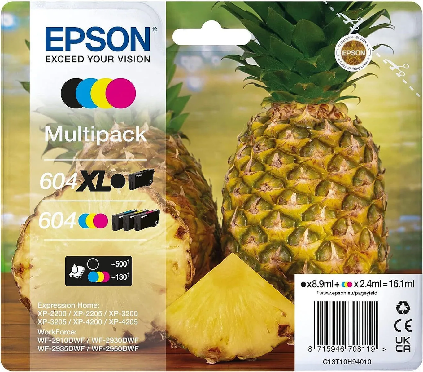 20251003171754_epson_604xl_gnisio_paketo_4_melanion_ektypoti_inkjet_kitrino_kyano_matzenta_mayro_c13t10h94010.jpeg Epson 604XL Γνήσιο Πακέτο 4 Μελανιών Εκτυπωτή InkJet Κίτρινο / Κυανό / Ματζέντα / Μαύρο (C13T10H94010) - Image 1