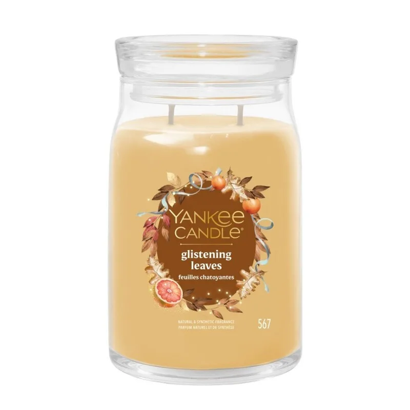 20251006093937_glistening_leaves_yankee_candle_signature_large_scented_candle_two_wicks_new_2025.jpeg Glistening Leaves Yankee Candle Signature Large Scented Candle Two Wicks New 2025 - Image 1