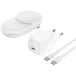 Belkin Ασύρματος Φορτιστής Qi2 με Θύρα USB-C 25W Λευκός (UltraCharge)