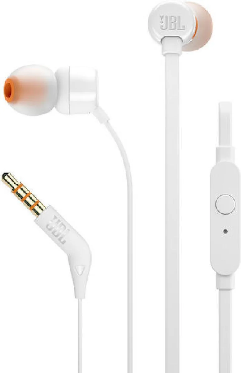 20251007123849_jbl_t110e_in_ear_handsfree_akoustika_me_vysma_3_5mm_leyko.jpeg JBL T110e In-ear Handsfree Ακουστικά με Βύσμα 3.5mm Λευκό - Image 1