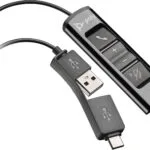 Poly USB 2.0 Cable USB-C male - USB-A Μαύρο 1.5m 784P9AA