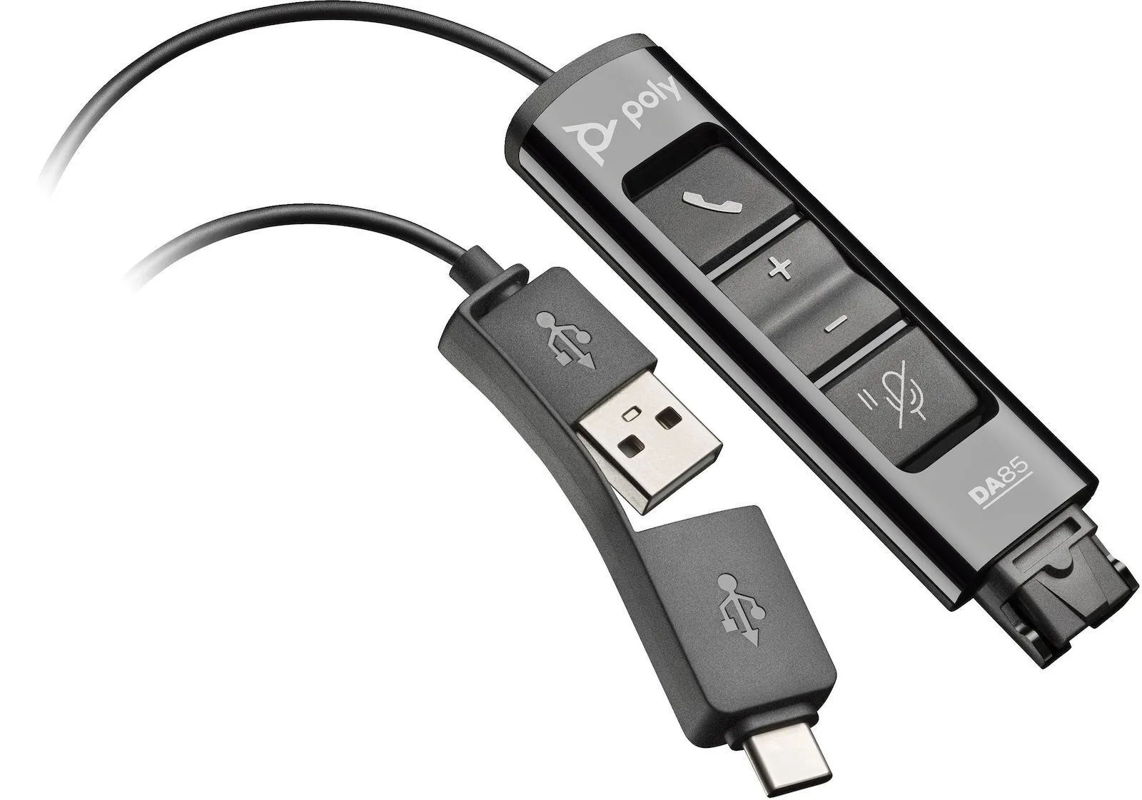 20251007163449_poly_usb_2_0_cable_usb_c_male_usb_a_mayro_1_5m_784p9aa.jpeg Poly USB 2.0 Cable USB-C male - USB-A Μαύρο 1.5m 784P9AA - Image 1