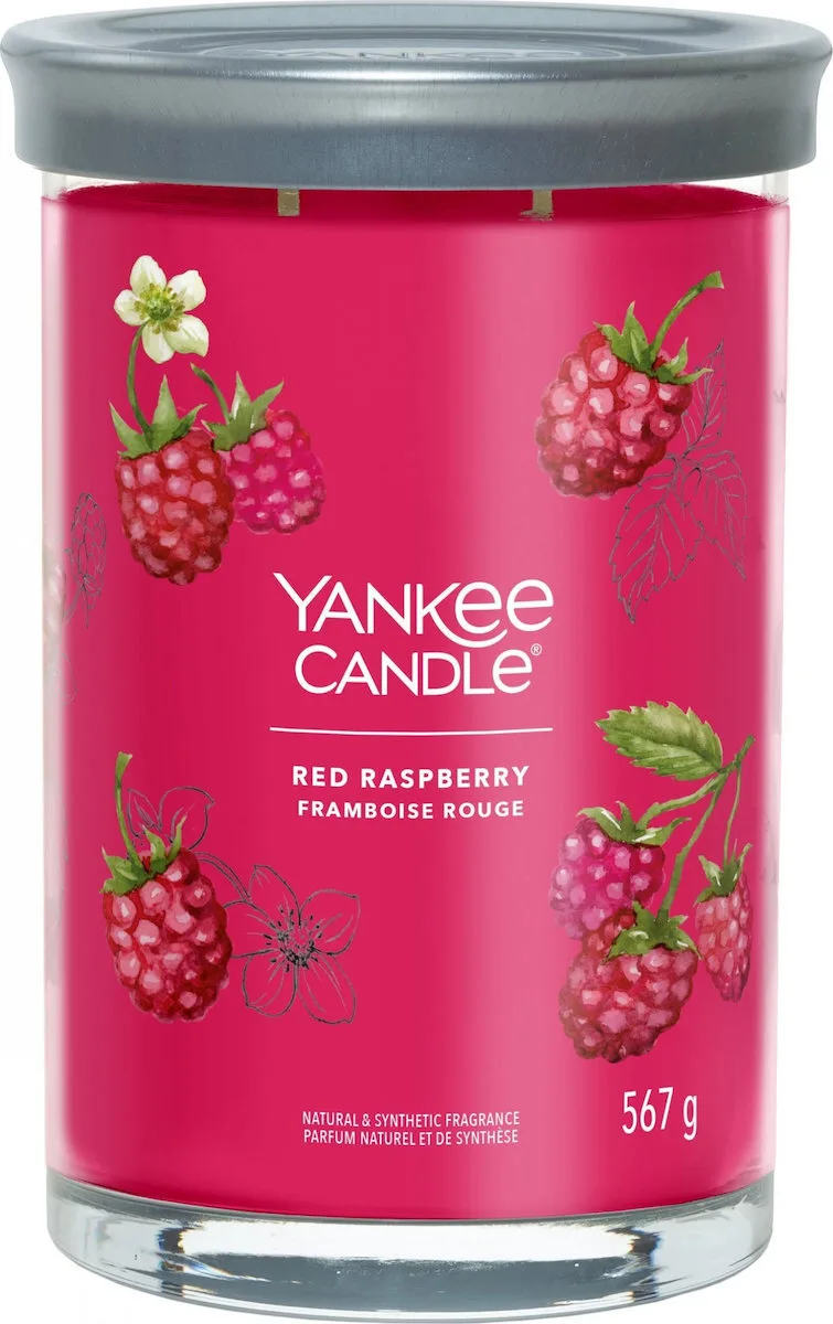 20251010093107_yankee_candle_aromatiko_keri_kokkino_567gr_1724404.jpeg Yankee Candle Αρωματικό Κερί Tumbler σε Βάζο με Άρωμα Red Raspberry 567gr 1724404 - Image 1