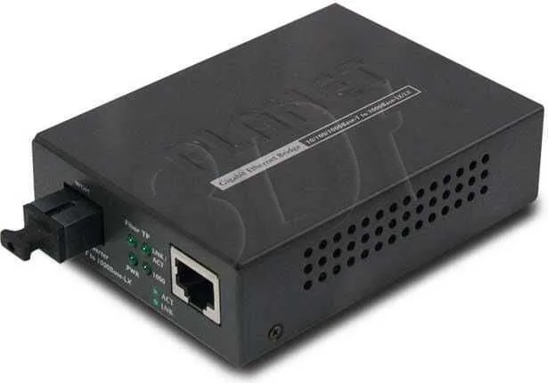 Planet Gt-806a15 Fiber Optic Converter 10 100 1000baset 1000baselx Wdm Single-mode Max 15 Km - Image 1