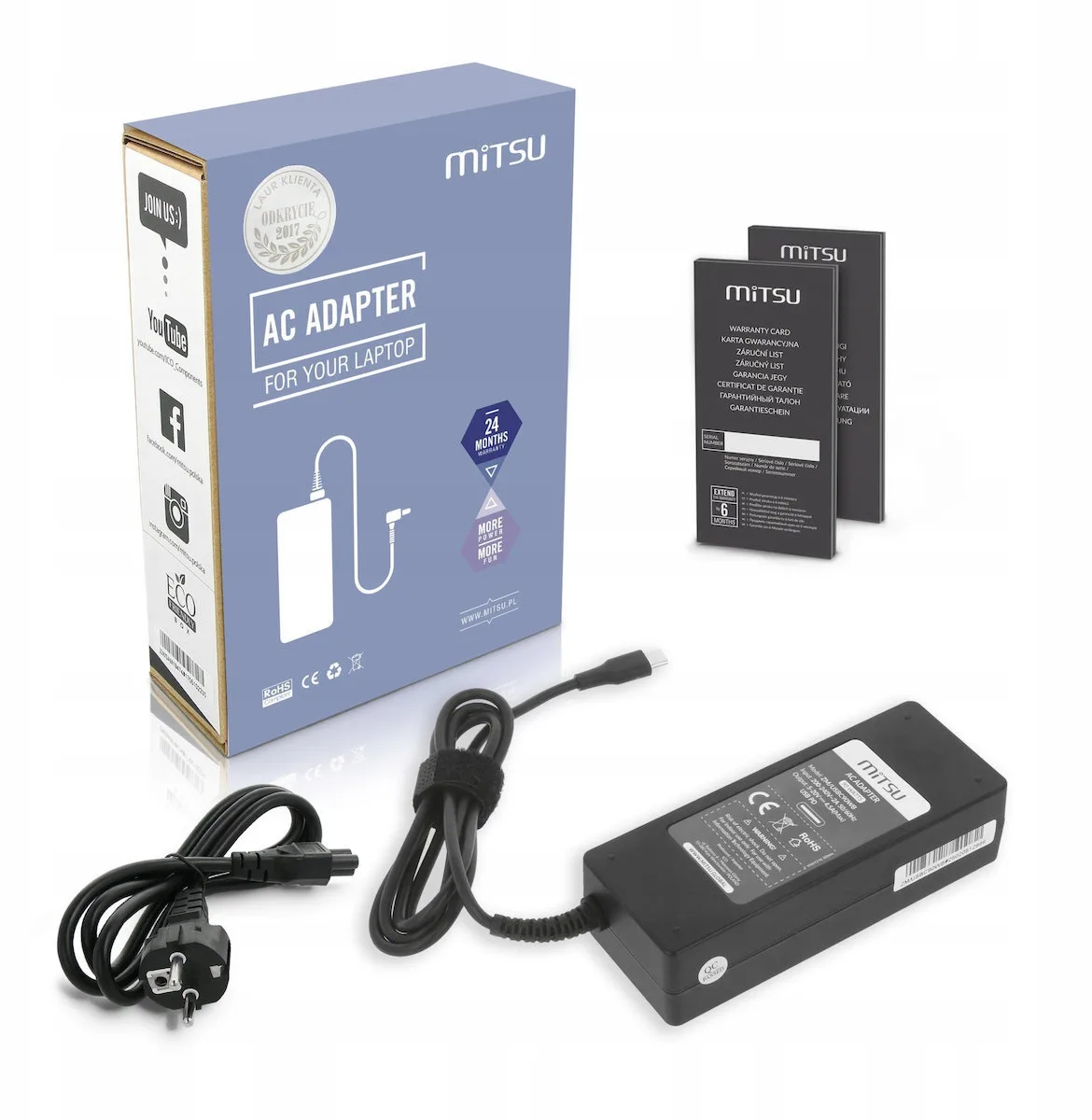 20251010135522_mitsu_90w_usb_c_power_adapter_usbc_5_20v_3_4_5a_black_notebook.jpeg Mitsu 90w Usb-c Power Adapter Usbc 5-20v 3-4.5a Black Notebook - Image 1