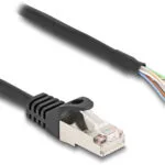 Delock Network Cable Rj-50 M To No Connector 25 Cm S Ftp Molded Without Hooks Black