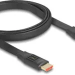 DeLock Flat Cable HDMI male - HDMI male 5m Μαύρο 81004