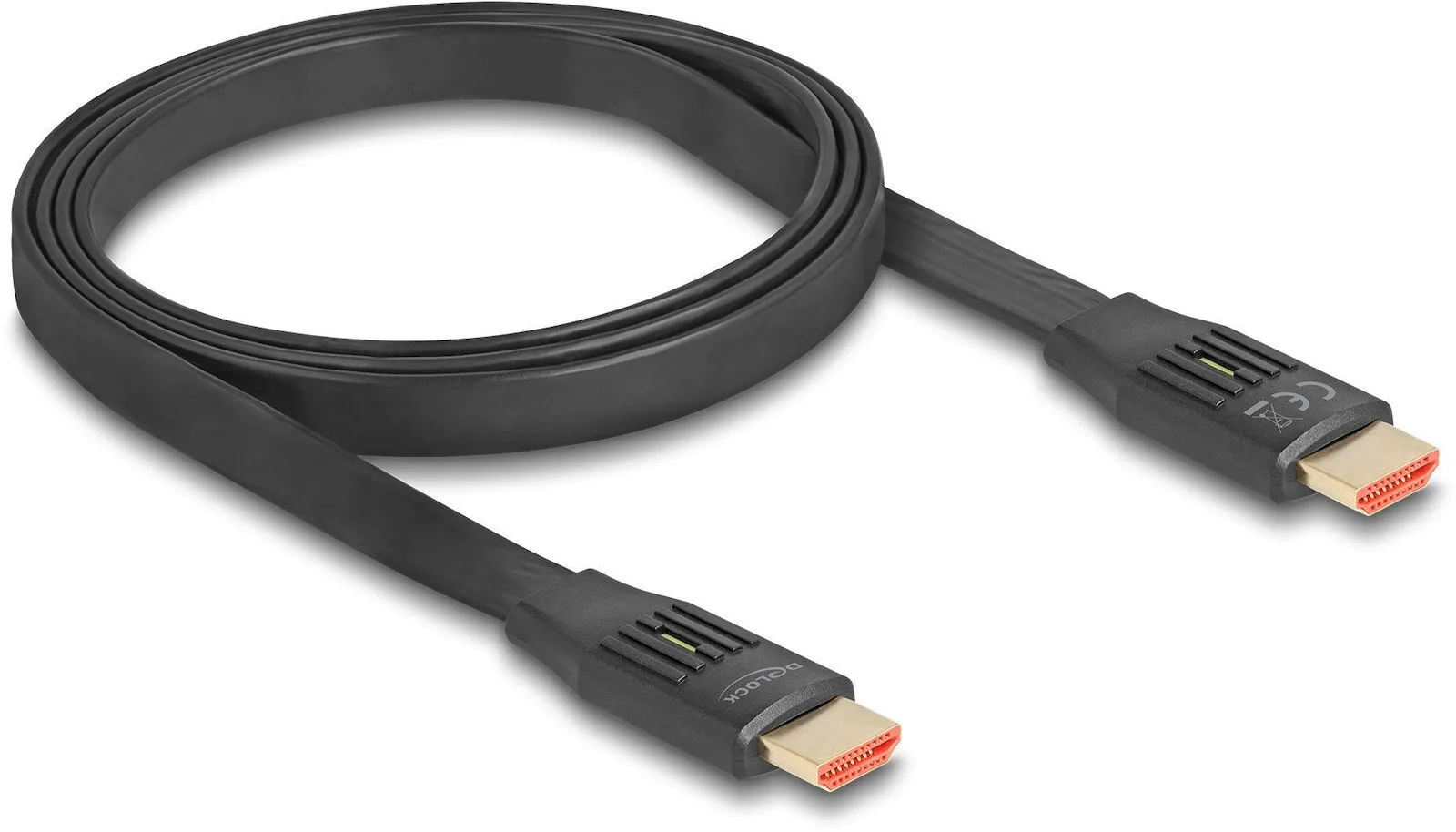 DeLock Flat Cable HDMI male - HDMI male 5m Μαύρο 81004 - Image 1