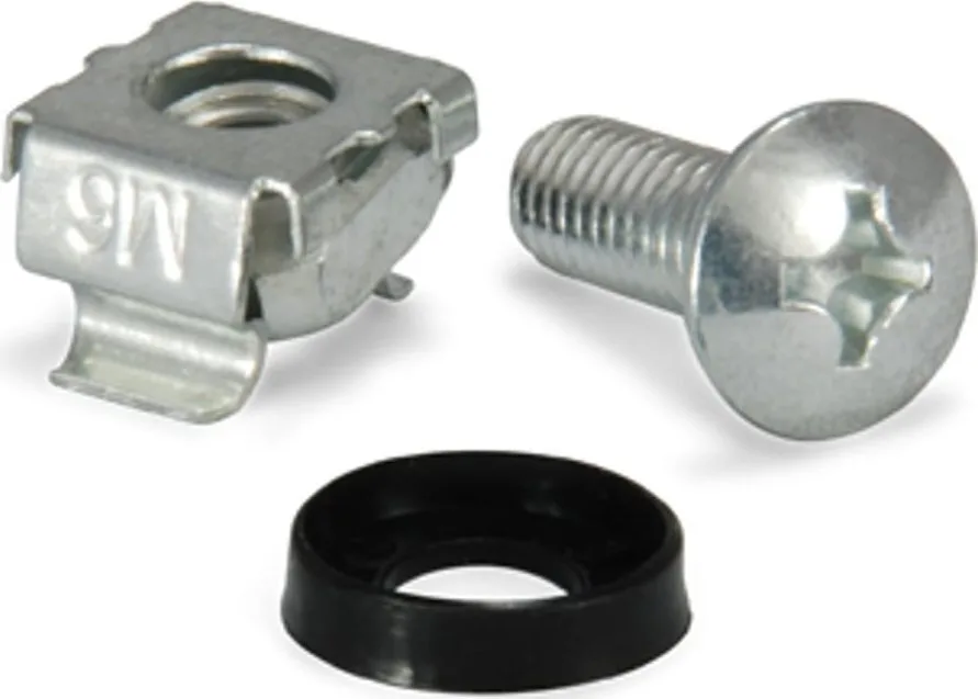 Equip 19" mounting set 50 pcs screw / nut / washer M6 (922493) - Image 1