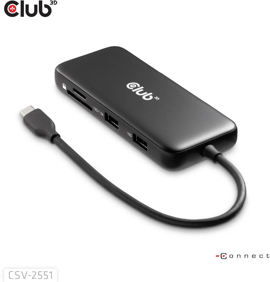 Club3D USB-C Docking Station με HDMI/DisplayPort 4K PD Ethernet Μαύρο (CSV-2551) - Image 1