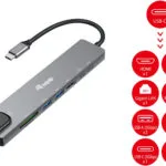 Equip USB-C Docking Station με HDMI 4K PD Ethernet Μαύρο (133497)