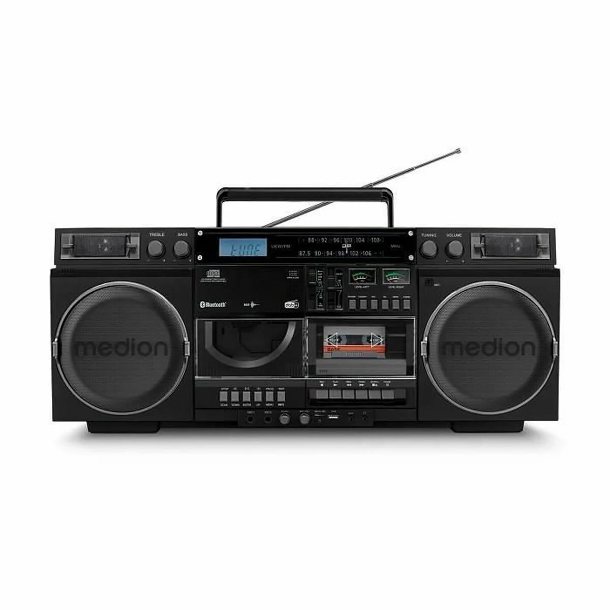 Medion S71022487 Φορητό Ηχοσύστημα με Ραδιόφωνο / USB / Bluetooth σε Μαύρο Χρώμα - Image 1