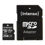 Intenso microSDXC 256GB Class 10 UHS-I 30MB/s με αντάπτορα
