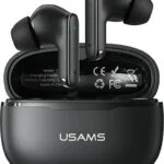 Usams E05 In-ear Bluetooth Handsfree Ακουστικά με Θήκη Φόρτισης Μαύρα