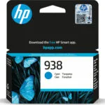 HP 938 Γνήσιο Μελάνι Εκτυπωτή InkJet Κυανό (4S6X5PE)
