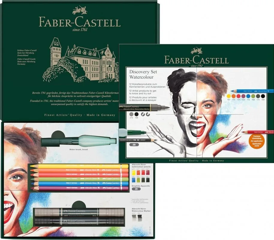 20251017150014_faber_castell_discovery_set_albrecht_durer_water_soluble_art_set_12_piece_117520_4005401175209.jpeg Faber Castell Discovery Set Albrecht Durer Water Soluble Art Set 12 Piece 117520 4005401175209 - Image 1