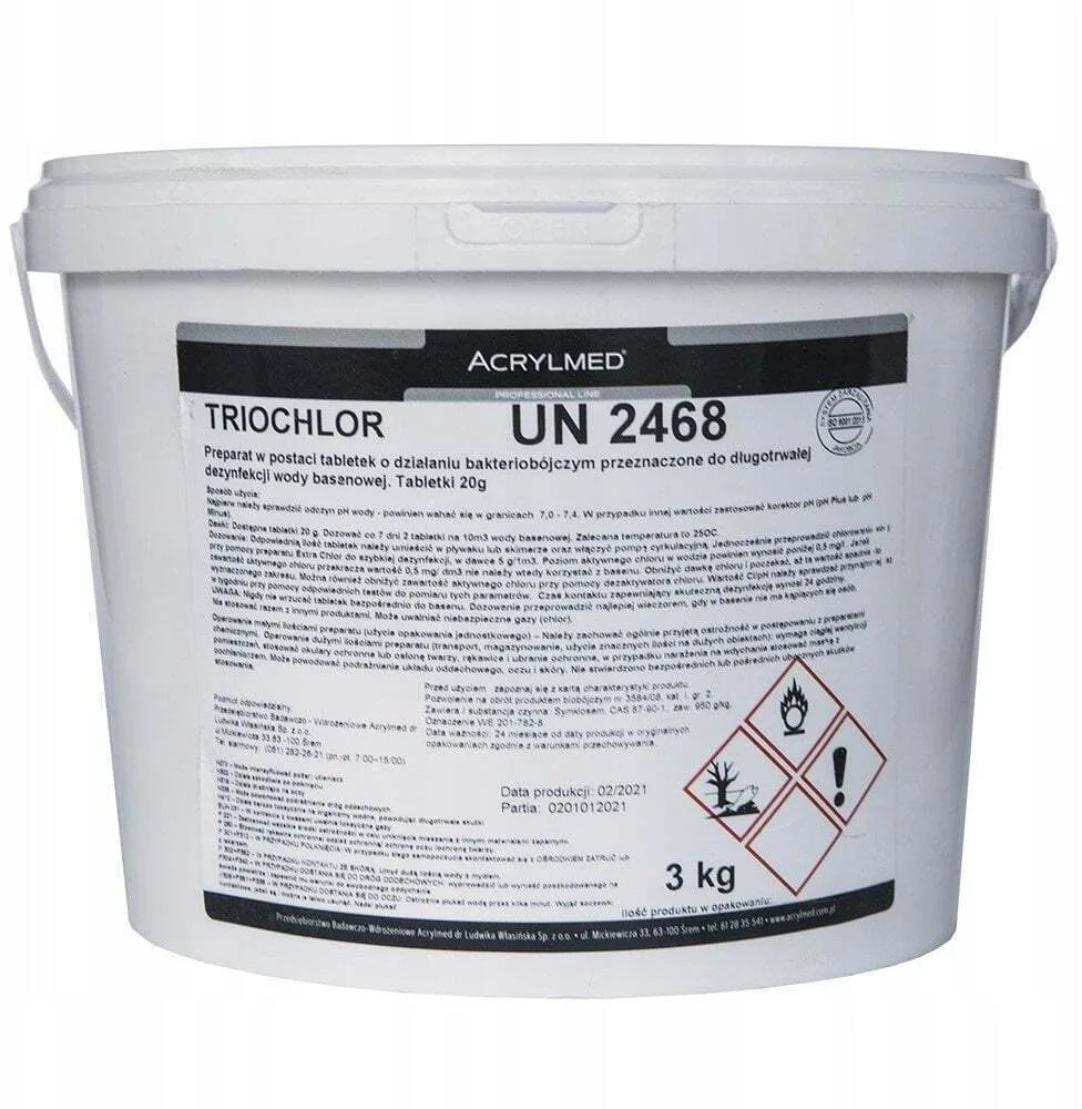 20251017154739_acrylmed_triochlor_slow_release_chlorine_tablets_20_g_3_kg.jpeg Acrylmed Triochlor Slow-release Chlorine Tablets 20 G 3 Kg - Image 1