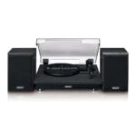 Lenco LS-100 LS100BK Πικάπ με Belt Drive, Προενίσχυση και Ενσωματωμένα Ηχεία Μαύρο
