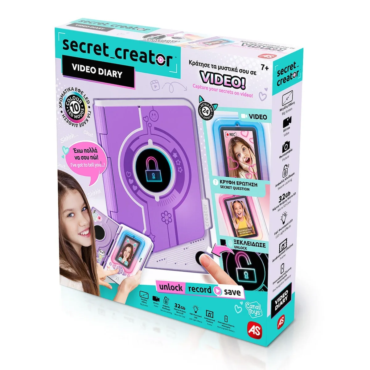 20251023145804_secret_creator_video_diary_ilektroniko_imerologio_8_chronon.jpeg AS Secret Creator Video Diary Ηλεκτρονικό Ημερολόγιο Εκπαιδευτικό Παιχνίδι Γνώσεων για 7+ Ετών 1863-42349 - Image 1