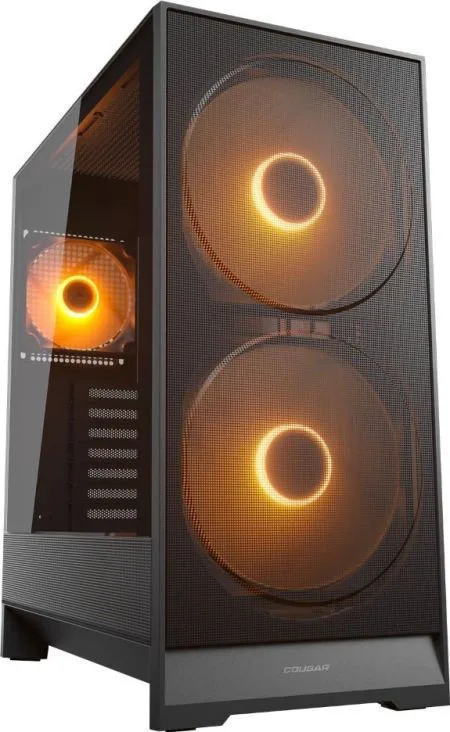 Cougar Airface 180 Gaming Midi Tower Κουτί Υπολογιστή με Πλαϊνό Παράθυρο και ARGB Φωτισμό Μαύρο - Image 1