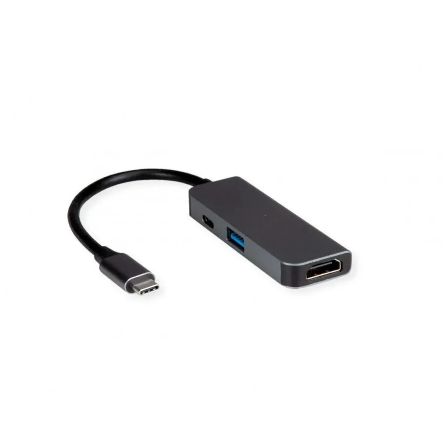 Προσαρμογέας Av Value Value Προσαρμογέας Usb Τύπου C Hdmi + Usb 3.2 Gen 1 A + Pd Τύπου C - Image 1