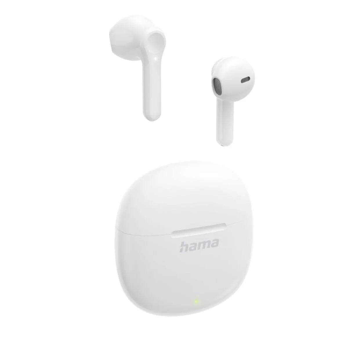 HAMA Action One Earbud Bluetooth Handsfree Ακουστικά με Θήκη Φόρτισης Λευκά - Image 1