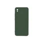 Θήκη Xiaomi Redmi 9a Silky Soft Touch Silicone Πράσινο Σκούρο Προστασία Κάμερας