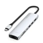 Satechi USB-C Docking Station με HDMI 4K PD Ethernet Ασημί (ST-P7SS)