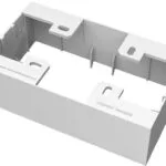 Vision Techconnect3 2-gang Backbox Tc3 Backbox2g White 150 Mm 106 Mm 73 Mm